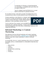 Inbound Marketing Vs Content Marketing: Blog Articles Videos Podcasts Social Media Marketing Emails Webinars