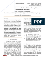 A Comparative Study Between Public and Private Housing Finance Companies (HFCS) in India