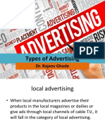 Types of Advertising: Dr. Rajeev Ghode