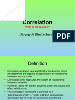Correlation: Dibyojyoti Bhattacharjee