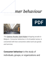 Consumer Behaviour - Wikipedia