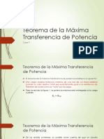 Teorema de La Máxima Transferencia de Potencia