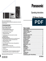 Operating Instructions: CD Stereo System SC-PMX70 SC-PMX70B
