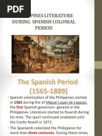 Philippines Literature During Spanish Colonial Period 