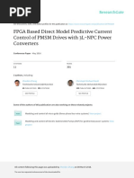 FPGA Based Direct Model Predictive Current Control of PMSM Drives With 3L-NPC Power Converters