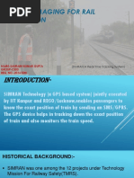 Satellite Imaging For Rail Navigation: (SIMRAN:A Real Time Tracking System)