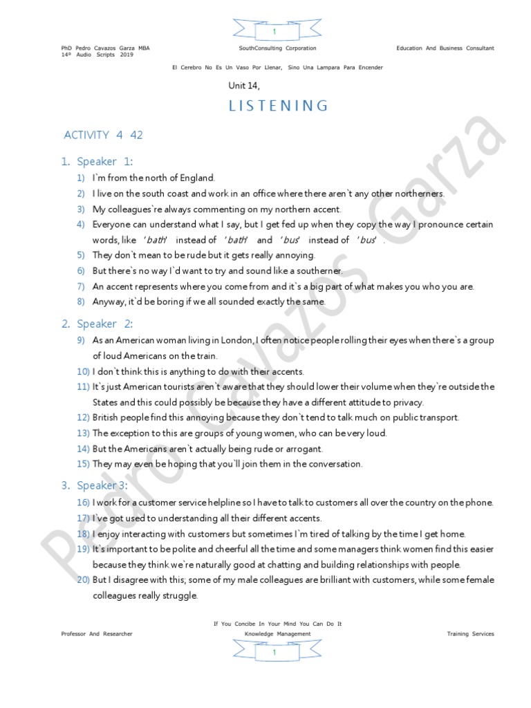 Understanding Accents and Communication | PDF | Communication | Cognition