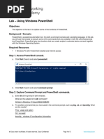 2.2.1.11 Lab - Using Windows PowerShell