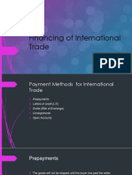 Financing of International Trade