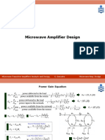 Microwave Amplifier Design: Microwave Transistor Amplifiers Analysis and Design, G. Gonzalez Microwave Amp. Design