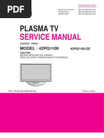 LG TV Plasma CH - PD92A 42PQ1100 PDF