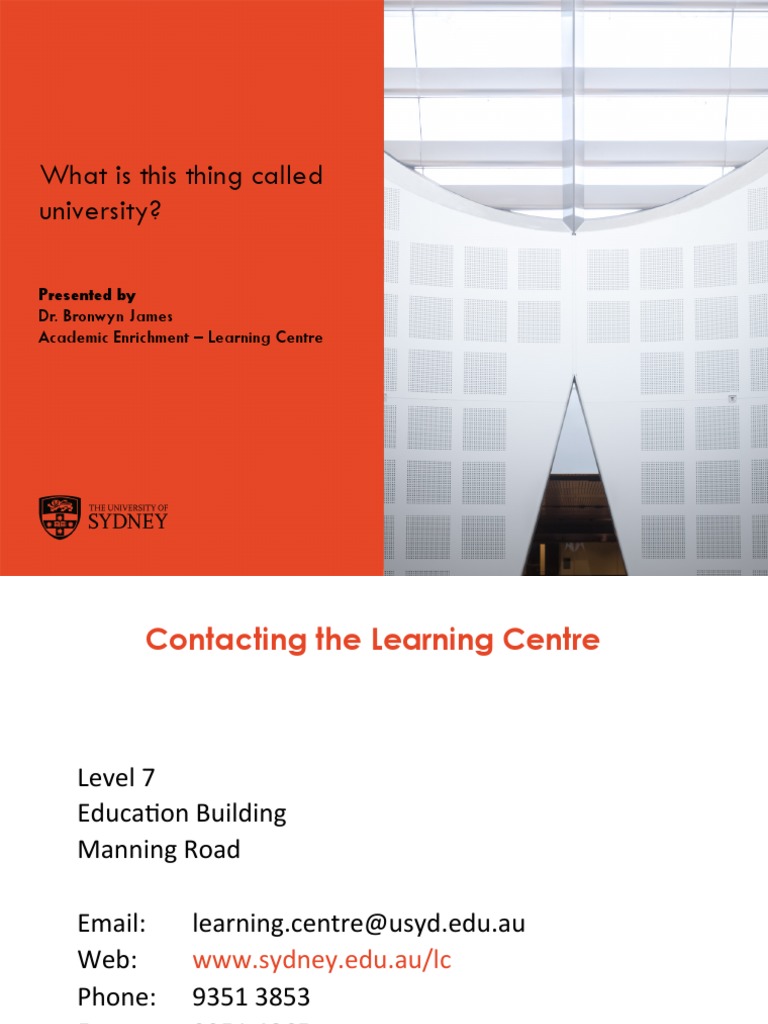 Understanding University Life at USyd | PDF | University | Academia