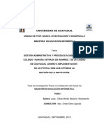 Gestión Administrativa y Procesos Académicos Del Colegio Aurora Estrada de Ramírez de La Ciudad de Guayaquil PDF