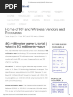 5G Millimeter Wave Tutorial - What Is 5G Millimeter Wave