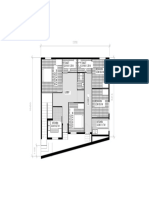 Basic floor plan layout for a 3 bedroom apartment