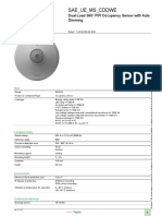 Dual-Load 360o PIR Sensor Datasheet