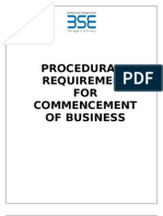 Procedural Requirement For Commencement of Business 26032010