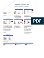 Calendario Academico SÃO PAULO AEDU Guarulhos