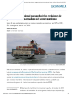 Acuerdo Internacional para Reducir Las Emisiones de Gases de Efecto Invernadero Del Sector Marítimo - Economía - EL PAÍS