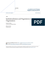 Capítulo 1 - Handbook Organizational Institucionalism