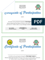 Certificate Nutrition Month