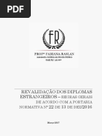 Revalidação de diplomas de estrangeiros