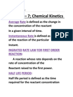 Lesson - 7 Chemical Kinetics: Average Rate