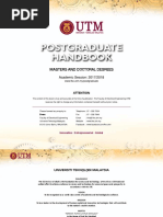 Utm Fke PG Handbook 2017 18 PDF