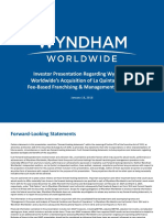 Investor Presentation - Wyndham Worldwide Acquisition of La Quinta Holdings