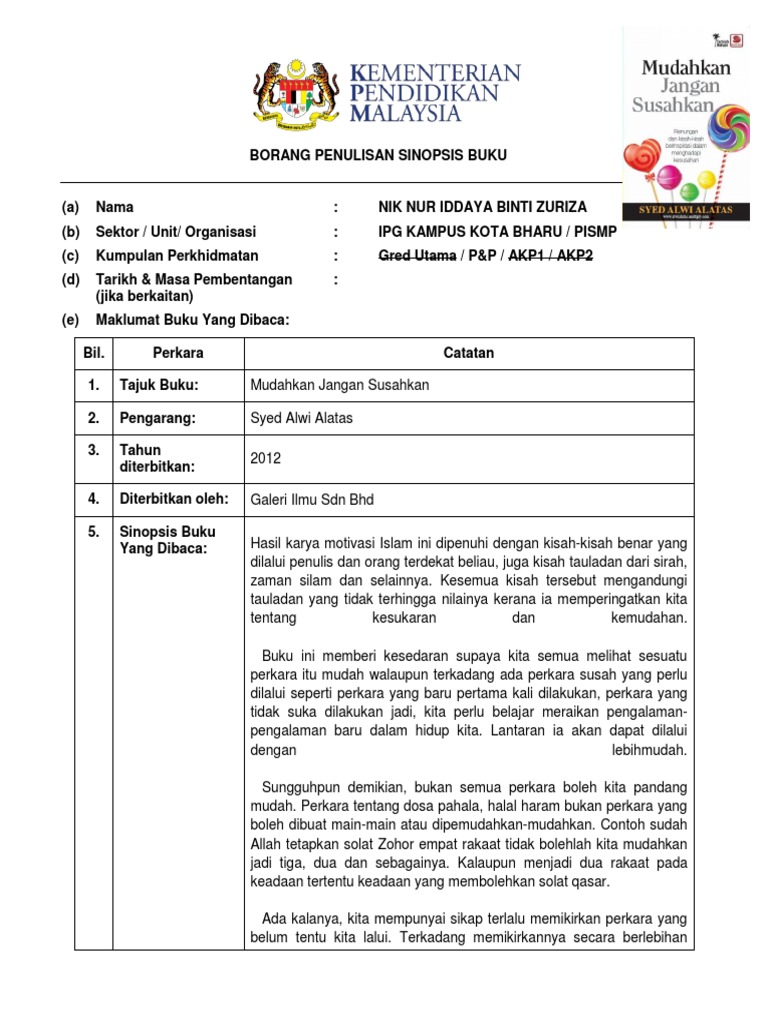 Berapa Muk Surat Buku Mudahkan Jangan Susahkn