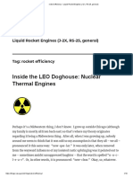 Liquid Rocket Engines Guide: J-2X, RS-25 & Nuclear Thermal