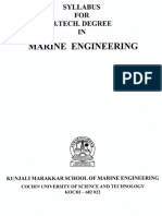 Marine Engineering: Cochin University of Science and Technology KOCHI - 682 022