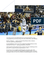 Sample of Sports News (Filipino)