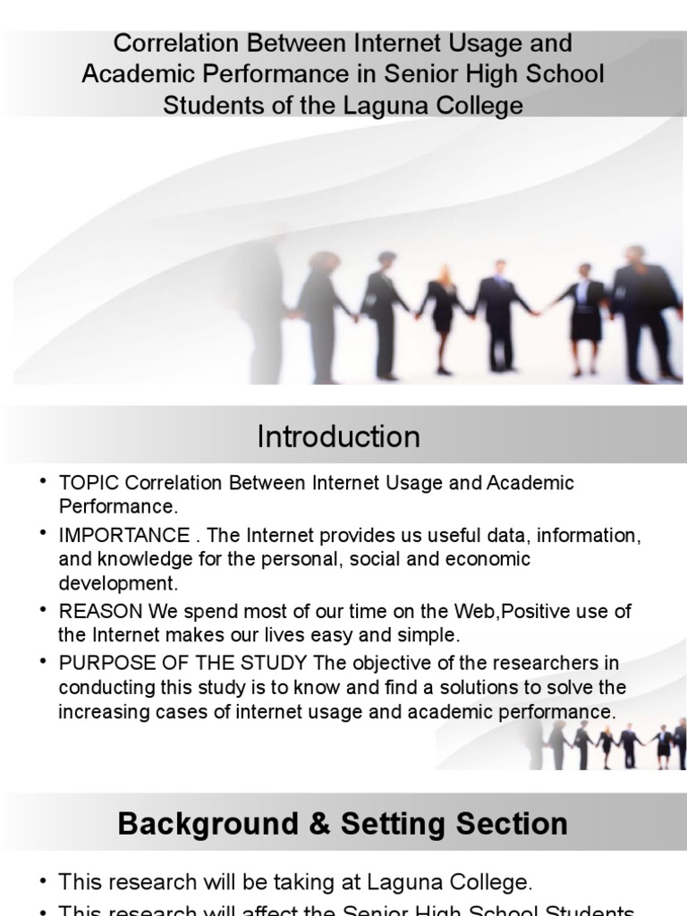 Correlation Between Internet Usage and Academic Performance in Senior ...