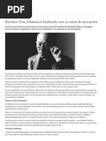 Escritor Uwe Johnson é Lembrado Nos 30 Anos de Sua Morte _ Cultura _ DW.com _ 22.07