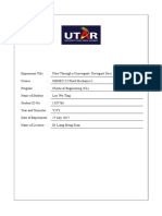 UEME 2123 Fluid Mechanics 1 Lab Report Cover Page