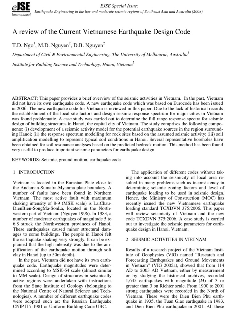 earthquake magnitude research paper