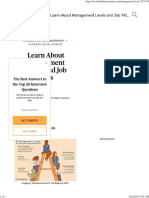 Learn About Management Levels and Job Titles PDF