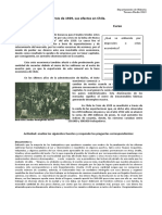 Crisis Del 29 en Chile Guia de Actividades.