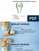 Aproksimasi Integral Metpde Gauss