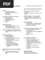 Concept of Business and Business Taxes