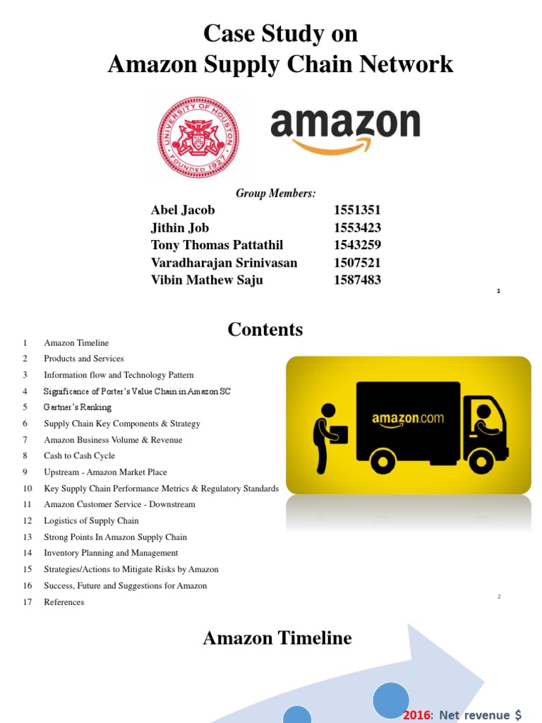 amazon com supply chain management case study summary