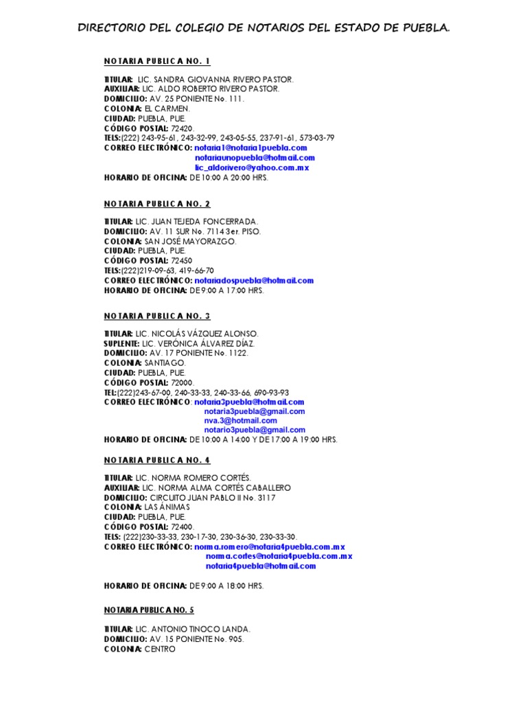 V2 Directorio de Notarios 2019 2021 | PDF | Ingeniería de Sistemas |  Comunicación