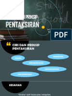 Ciri Dan Prinsip Pentaksiran