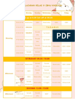 Form Jadwal Pelajaran