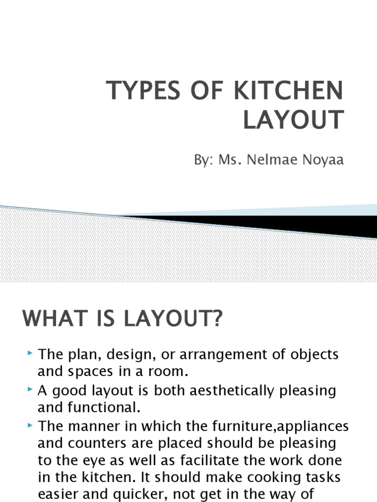 Types of Kitchen Layout Grade 7 | PDF | Kitchen | Food And Drink ...