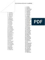 Glosario de Términos Del Área de Contabilidad