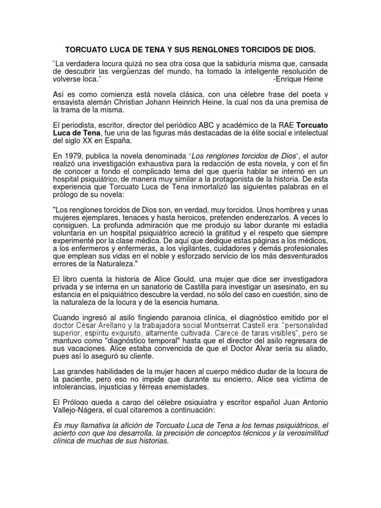 Torcuato Luca de Tena y Sus