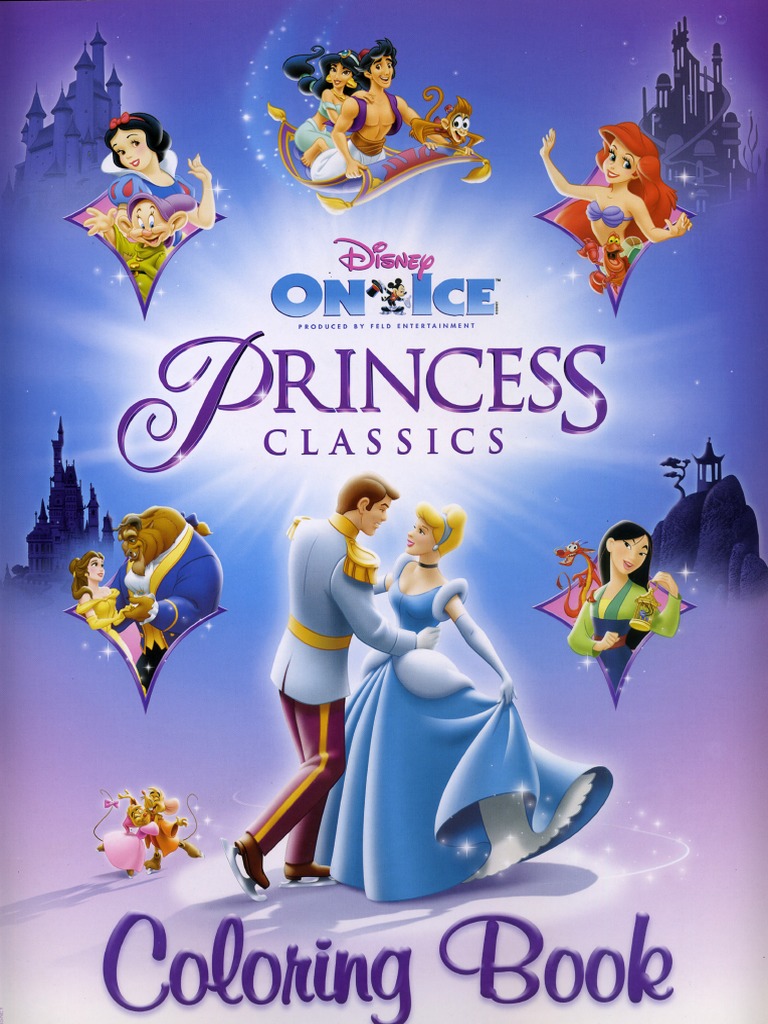 On Ice Princess Classic Coloring Book | PDF