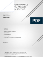 Equipment Performance Improvement/ Analysis and Problem Solving Tools, SPC